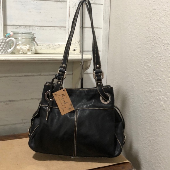 Fossil Handbags - #22 Fossil Black Pebble Leather Handbag